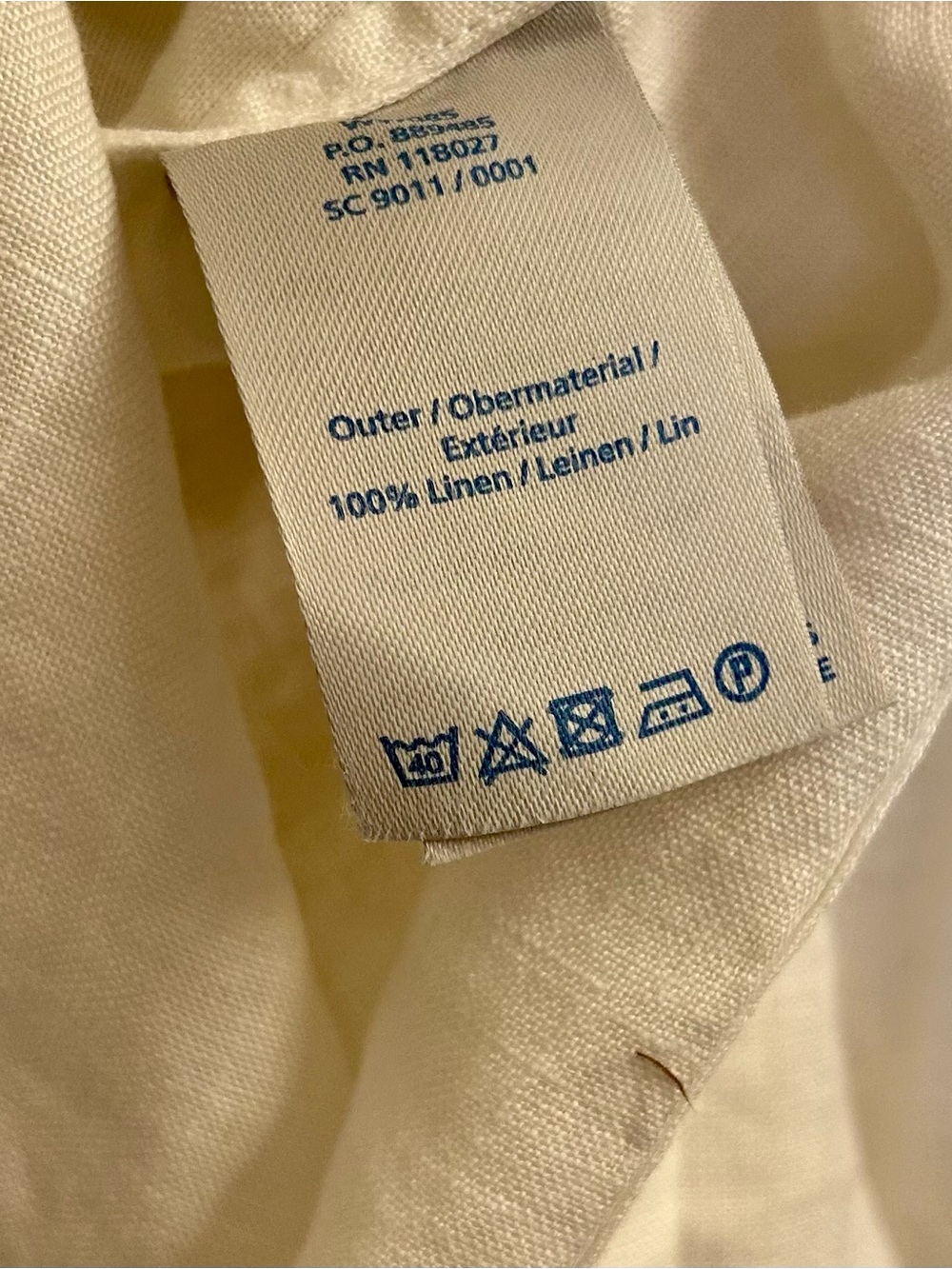 Share Boden 100% Linen White Dress Sleeveless Short Lace-Up Beach Womens US 4 - Picture 6 of 6